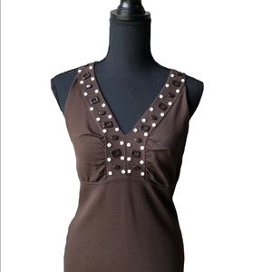 Ann Taylor Loft Sleeveless Brown Top